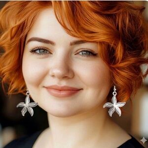 Silver Starfish Earrings